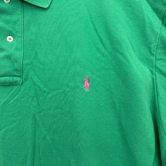 Polo Ralph Lauren Polo Shirt Mens 3XB Big Green Knit Pony Preppy - Picture 4 of 7